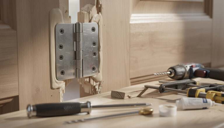 découvrez des méthodes efficaces et durables pour réparer un gond de porte arraché et restaurer la solidité de votre porte facilement.