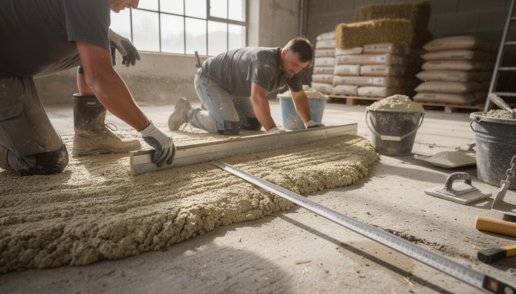 découvrez tout ce qu'il faut savoir sur la dalle chaux chanvre : prix au mètre carré, budget à prévoir et conseils pour une construction écologique et performante.