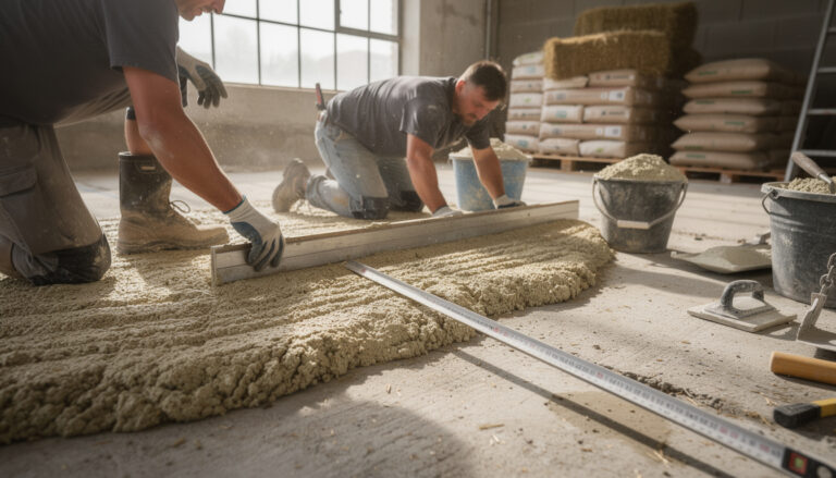 découvrez tout ce qu'il faut savoir sur la dalle chaux chanvre : prix au mètre carré, budget à prévoir et conseils pour une construction écologique et performante.