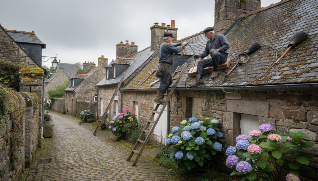ramoneurs bretons, experts en ramonage en bretagne, vous garantissent un service professionnel pour l'entretien de vos conduits de cheminée, poêles et chaudières.
